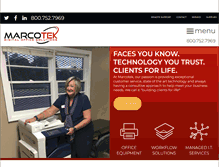 Tablet Screenshot of marcotek.com